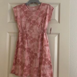 Girl’s rose colored cotton dress